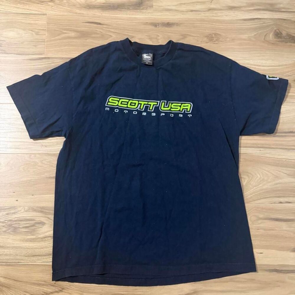 Y2K Scott USA Motorsport racing graphic tee Size XL